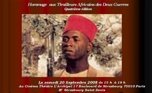 Affiche de Hommage aux tirailleurs africains des deux guerres