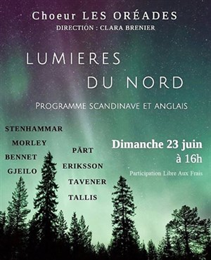 Affiche de Lumières du Nord pour choeur a cappella