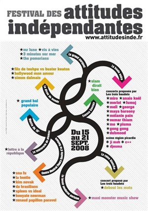 Affiche de Festival des attitudes indépendantes : Debout les mots