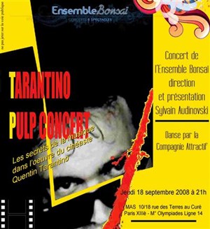 Affiche de Tarantino Pulp Concert