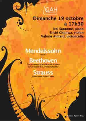 Affiche de Autour du trio de Mendelssohn