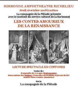 Affiche de Contes amoureux de la renaissance
