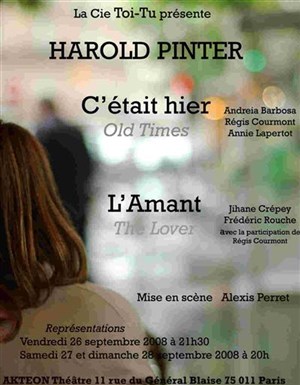 Affiche de C'était hier et L'Amant