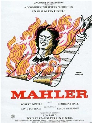 Affiche de Mahler de Ken Russel par Gérard Sutton