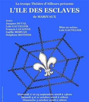 Affiche de L'ile des esclaves de Marivaux | Jardin des Serres d'Auteuil