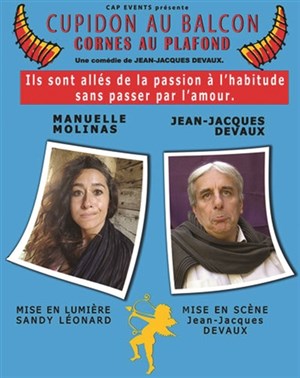 Affiche de Cupidon au balcon, cornes au plafond