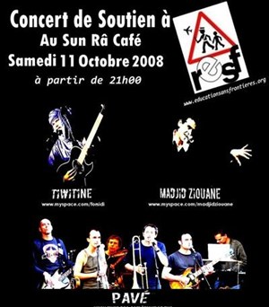 Affiche de Pave, soirée de soutien RESF