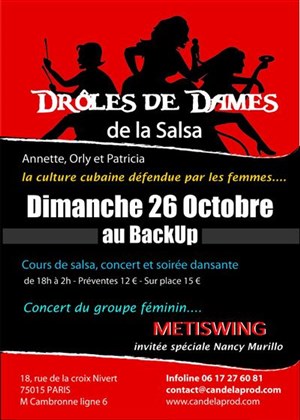 Affiche de Drôles de Dames de la Salsa - Concert et soirée dansante