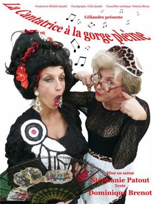 Affiche de la cantatrice à la gorge pleine