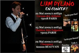 Affiche de concert Liam DYLANO