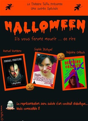 Affiche de Soirée spéciale humour noir pour halloween