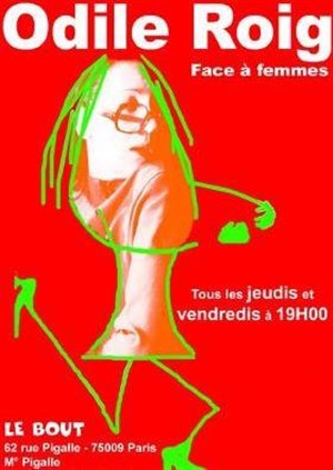 Affiche de Odile Roig dans Rions pour le réveillon avec Face à Femmes