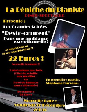 Affiche de Resto Concert à la Péniche du Pianiste