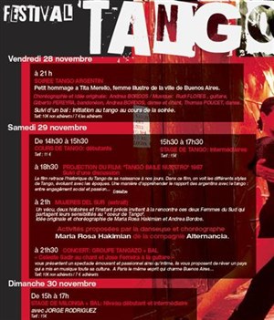 Affiche de Festival de Tango