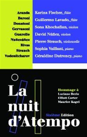 Affiche de La nuit d'atempo - 6ème édition