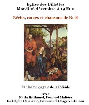 Affiche de Récits, contes et Chansons de Noël