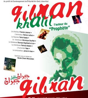 Affiche de Spectacle de chants et de danses autour de Gibran Khalil Gibran