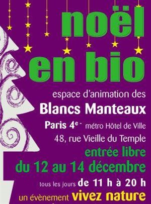 Affiche de Noel en Bio