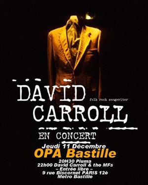 Affiche de Piuma – David Caroll & The Migrating Fellows