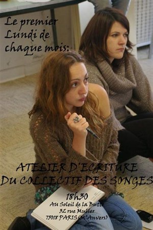 Affiche de Atelier d'écriture du Collectif des Songes