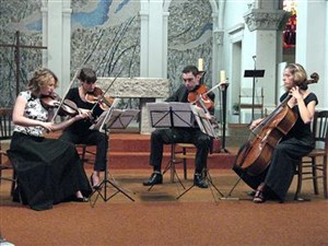 Affiche de Concert du Quatuor Alcée, quatuor à cordes | Eglise Sainte Geneviève