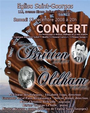 Affiche de Concert Britten Oldham