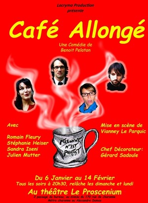 Affiche de Café Allongé