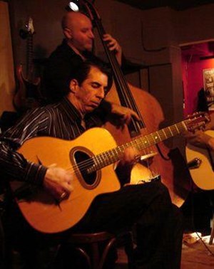 Affiche de Nuit Duvel du Swing Gitan avec Costel Nitescu et Angelo Debarre