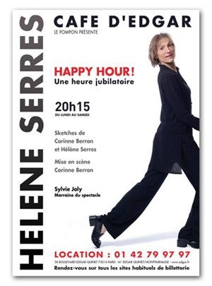 Affiche de Hélène Serres dans Happy hour | Café d'Edgar