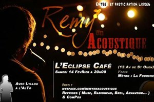 Affiche de Rémy en acoustique | Apérock Café