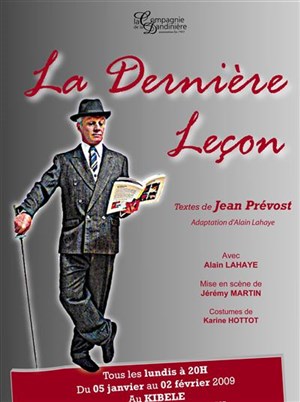 Affiche de La Dernière Leçon | Théâtre Kibélé