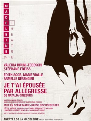 Affiche de Je t'ai épousée par allégresse avec Valéria Bruni-Tedeschi