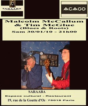 Affiche de Malcolm McCallum & Tim McGlue : Blues & Roots