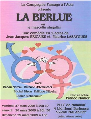Affiche de La berlue ou le masculin singulier
