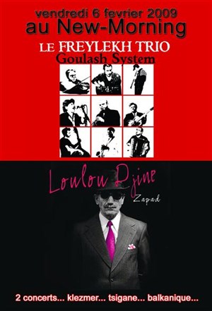 Affiche de Loulou djine + Freylekh trio En concert