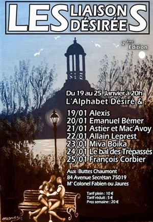 Affiche de Allain Leprest au festival Les Liaisons Désirées