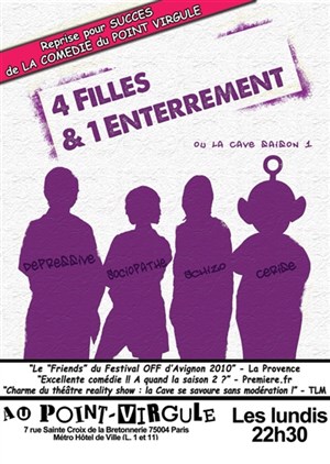 Affiche de 4 filles et 1 enterrement ou La cave, saison 1