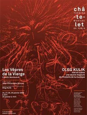 Affiche de Les Vêpres de la Vierge de Monteverdi