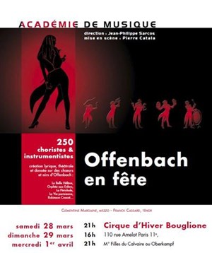 Affiche de Offenbach en fête