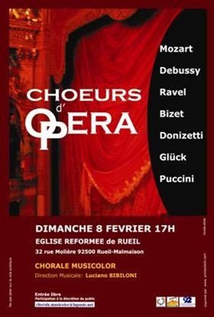 Affiche de La chorale Musicolor chante des Choeurs d'Opéra