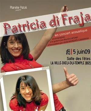 Affiche de Concert accoustique de Patricia DI FRAJA