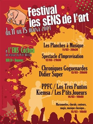 Affiche de les sENS de l'Art avec La Ruda et Zenzile