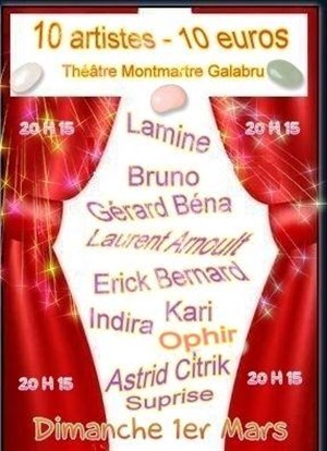 Affiche de 10 artistes - 10 euros
