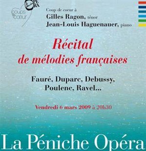 Affiche de Récital de mélodies françaises