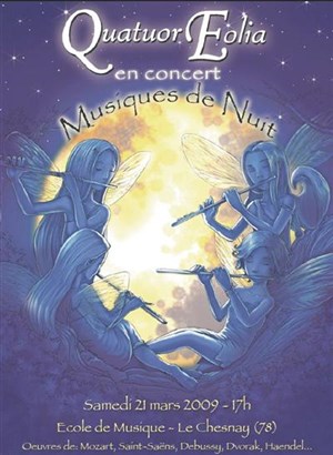 Affiche de Concert : Le quatuor Eolia