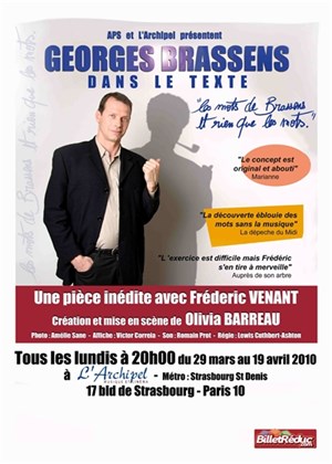Affiche de Brassens dans le texte