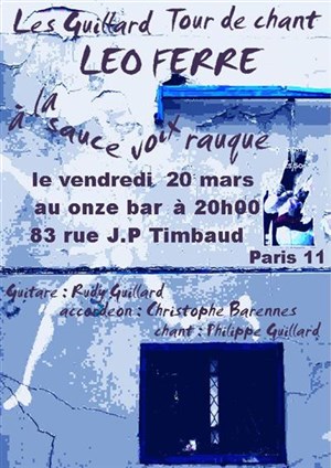 Affiche de tour de chant Léo Ferré revisité