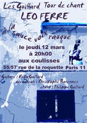Affiche de Tour de chant Léo Ferré revisité | Les Coulisses