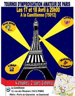 Affiche de Tournoi d'improvisation amateur de Paris