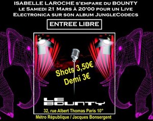 Affiche de Concert Live electronica
